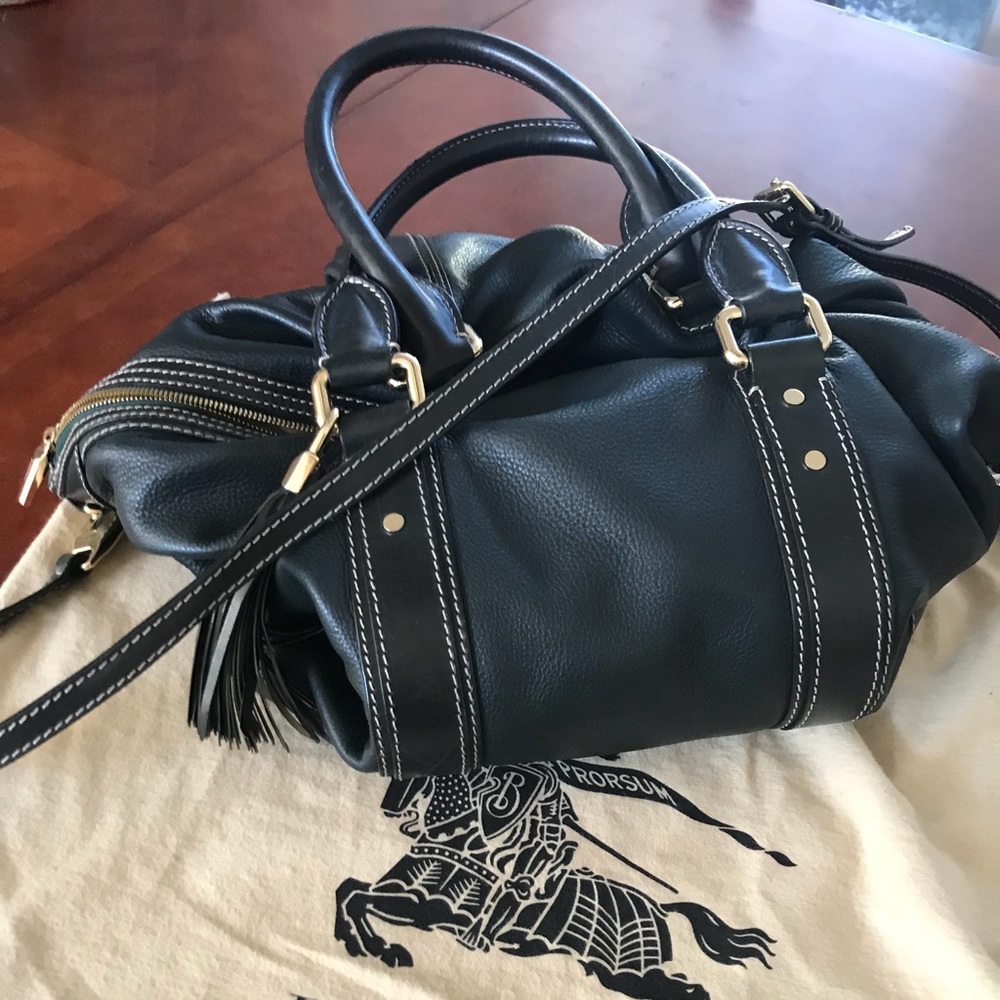 🚫SOLD🚫Burberry Leather Bag dark Green